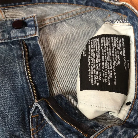 Alexander Wang 100% Cotton Medium Wash Low Rise Ankle Crop Kick Flare Jean 27 6 - Picture 10 of 10